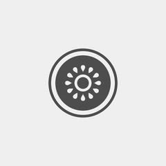 Kiwi flat vector icon