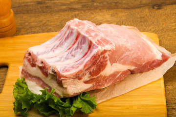 Raw pork meat
