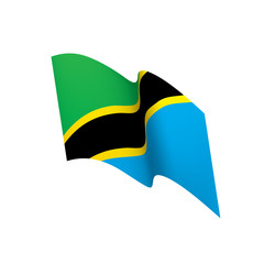Tanzania flag, vector illustration