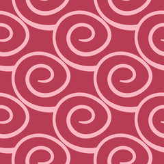 Red and pale pink geometric ornament. Seamless pattern
