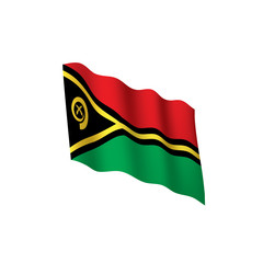 Vanuatu flag, vector illustration