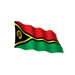 Vanuatu flag, vector illustration