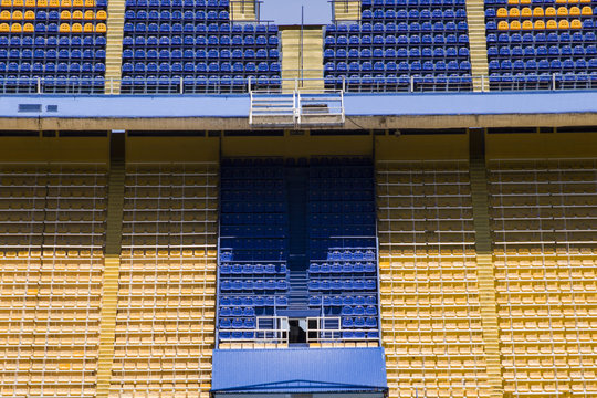 Detail of the football stadium