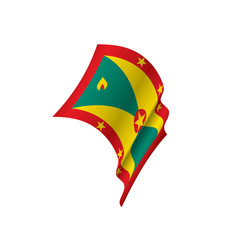 Grenada flag, vector illustration