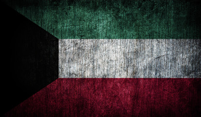 Abstract flag of Kuwait