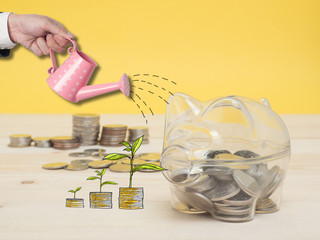 Piggy Bank Money Saving Finance Concept