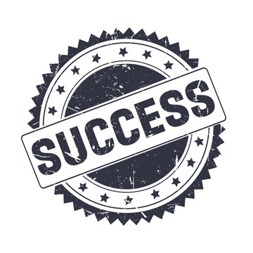 Success Black grunge stamp isolated