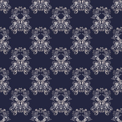 Baroque style floral pattern
