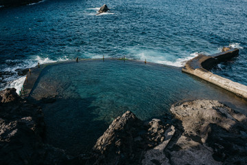 Large ocean water pool. Los Gigantes Tenerife