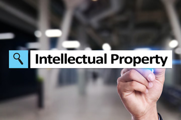 Intellectual property rights. Patent. Business, internet and technology concept.