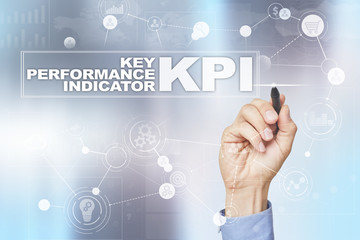 KPI. Key performance indicator. Business and technology concept.
