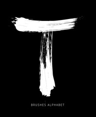 Alfabeto Spennellato Lettera T