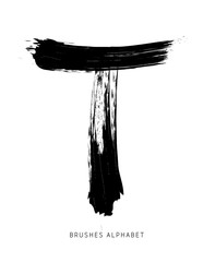 Alfabeto Spennellato Lettera T