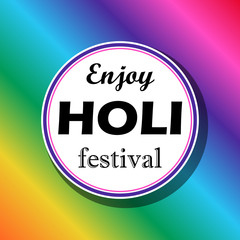 Bright vector illustration for a festival of paints Holi.