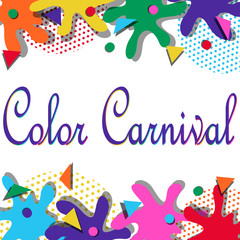 Bright vector illustration for a festival of paints Holi.