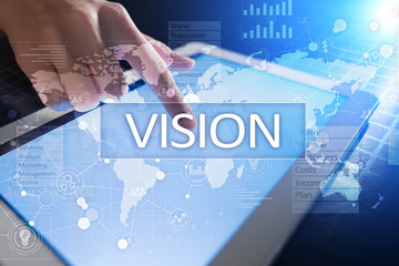 Fototapeta na wymiar Vision concept. Business, Internet and technology concept.