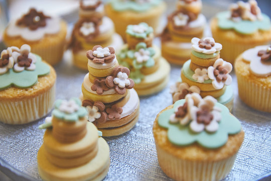 Cup cake colori tenui