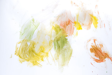 Child scribble on the wall colored pencils scribbles on a white wall made by a little kid that...