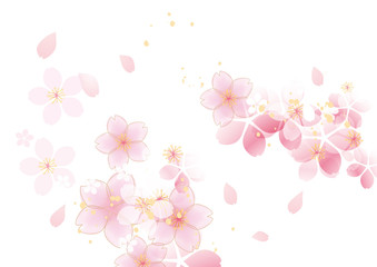 咲くふわ 桜 シンプル 白
