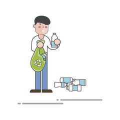 Illustration of environmental concept