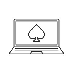 Online casino linear icon