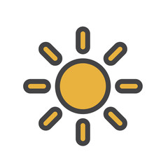 Illustration of sunny icon