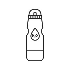 Sports water bottle linear icon