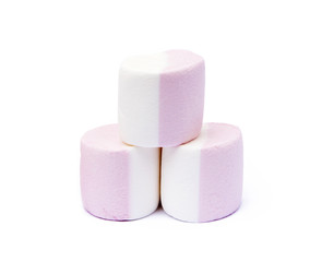 marshmallow sweet isolated on white background