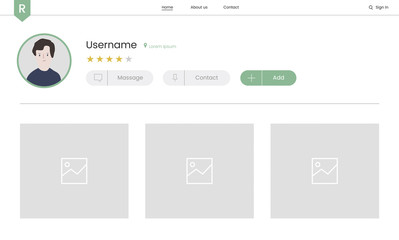 Naklejka premium Illustration of website elements for web design