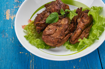 Turkish  chicken in pomegranate sauce