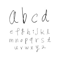 벡터 문자 / 손으로 쓴 글씨체