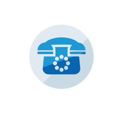 Business icon. Vector illustration isolated on white background. Phone symbol.