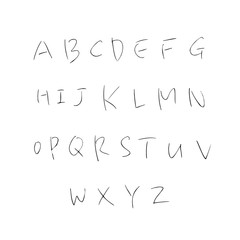 벡터 문자 / 손으로 쓴 글씨체