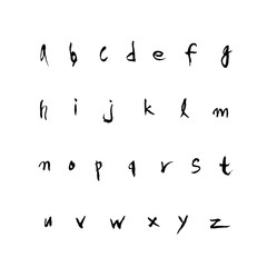 벡터 문자 / 손으로 쓴 글씨체