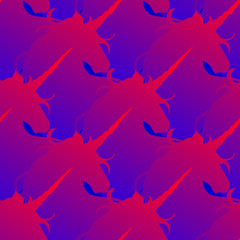 Graphic unicorn silhouette