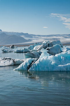 Icebergs at Jökulsárlón, Iceland