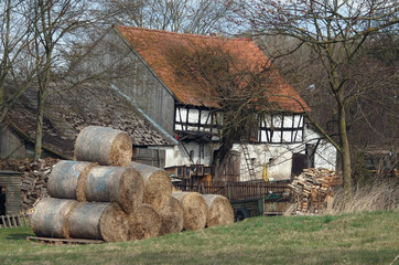 Farma z domem szachulcowym, Polska