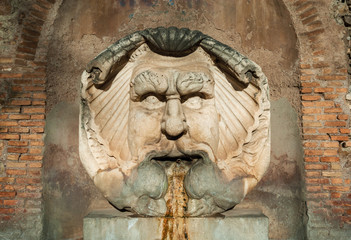 'Mascherone', the Aventine Hill fountain in Rome