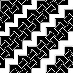 Design seamless monochrome zigzag pattern