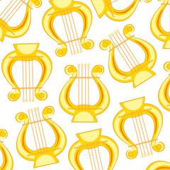 Music instrument lira pattern