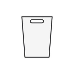 Illustration of trash bin icon