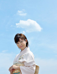 着物姿の女性