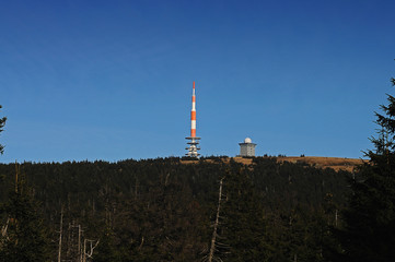 Fototapeta na wymiar Brocken Antenna Tower (Brocken Transmitter)