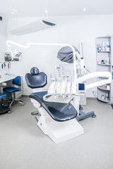 Dental office with tools and armchair
