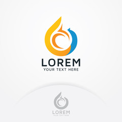 Abstract shape logo. Illustration of abstract shapes for logo technology, entertainment, media and art. Vector logo template