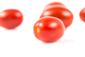 Cherry tomato on white