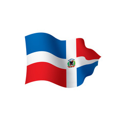 Dominicana flag, vector illustration
