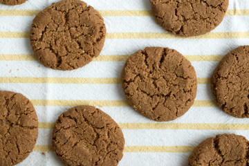 Oatcake, oatmeal cookies just baked for healthy breakfast