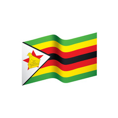 Zimbabwe flag, vector illustration