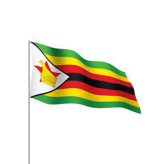 Zimbabwe flag, vector illustration